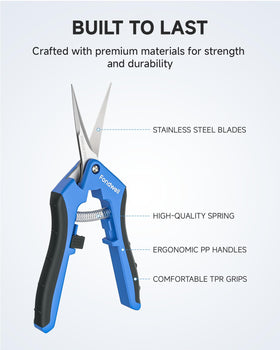 Fondwell one-hand safety lock on pruning shears for secure storage