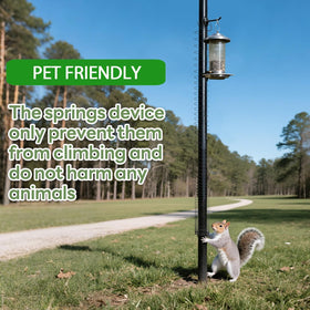 Foneso Hanging Coil is a versatile garden accessory that blocks climbing squirrels.