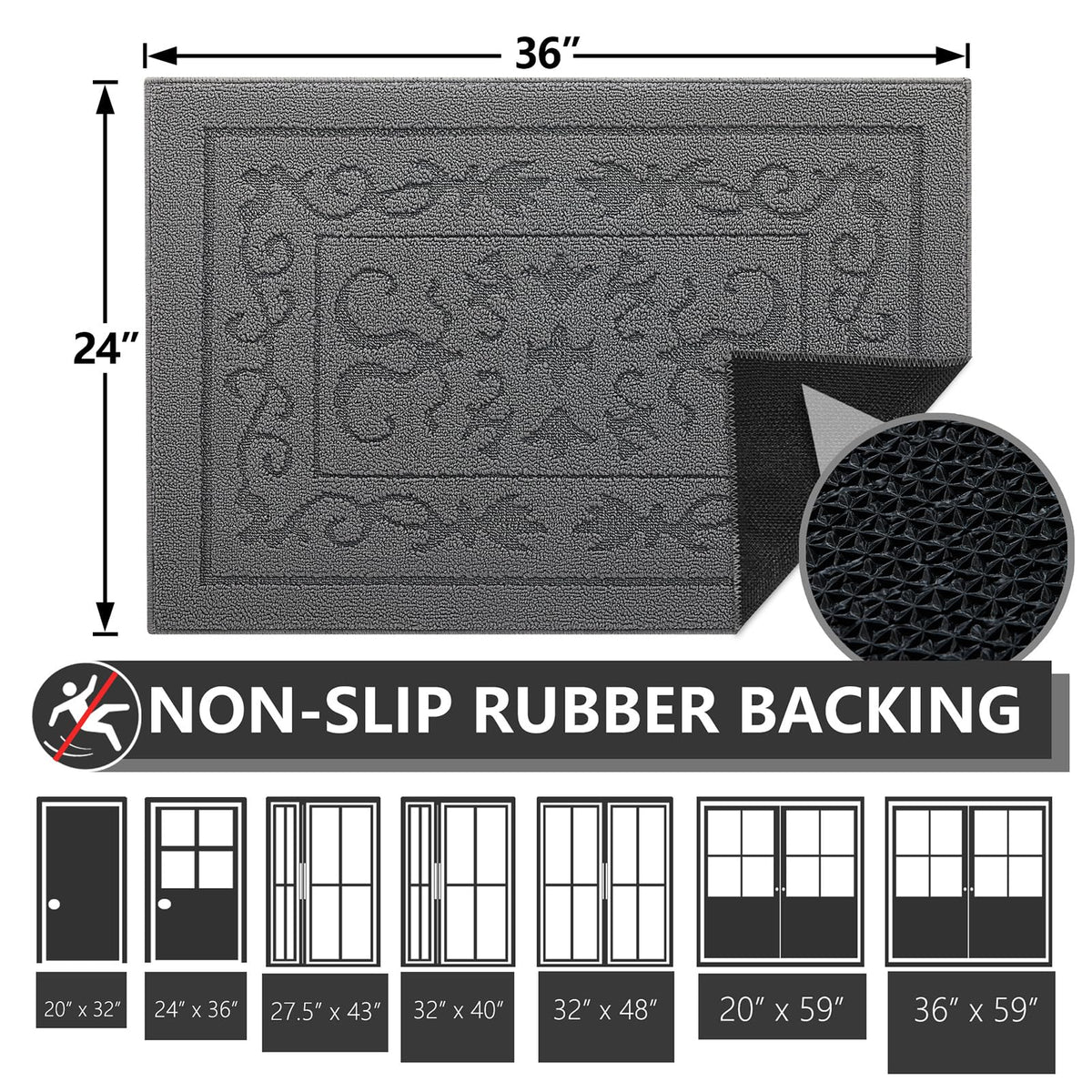 FONEYI durable reinforced edges prevent curling for long lasting use