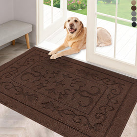 FONEYI 24x36 indoor door mat front view with non-slip backing for safe entry.
