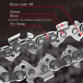 FONLOYEN low kickback chainsaw chain designed for smooth operation