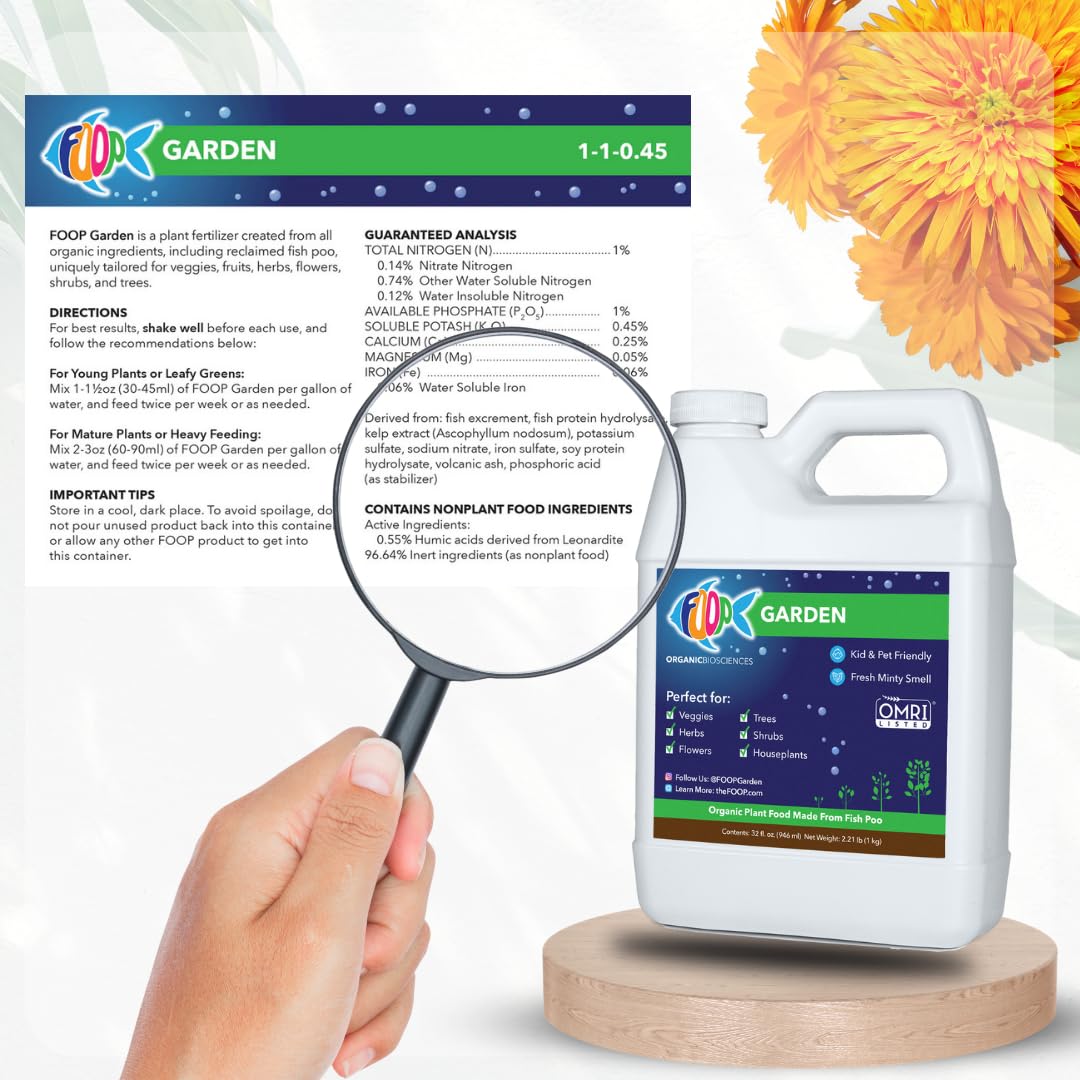 Kids and pets safe approach with FOOP Garden feeding.