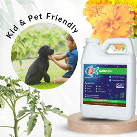 USA-made FOOP Garden bottle badge emphasizes quality.
