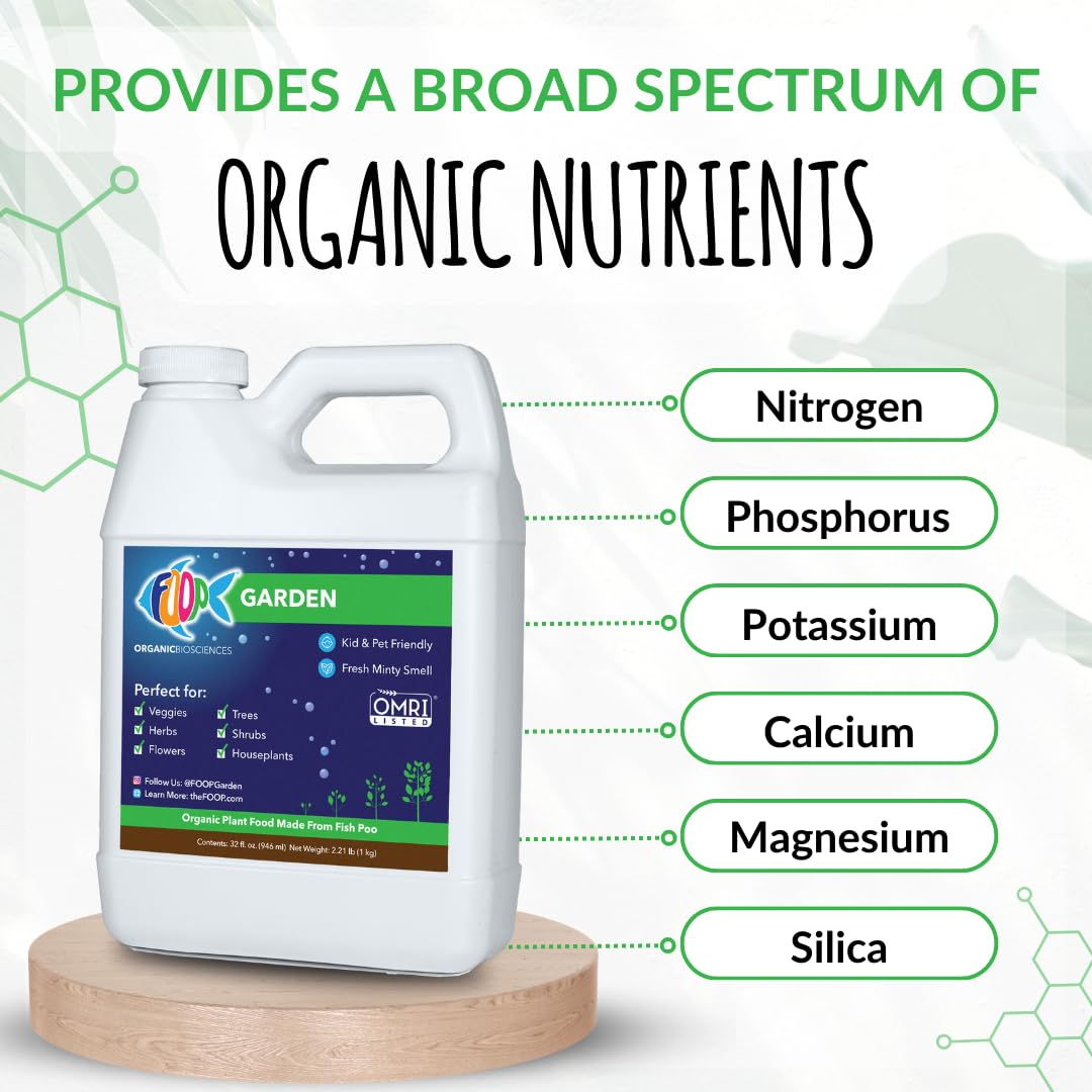 OMRI logo on FOOP Garden packaging signals organic trust.