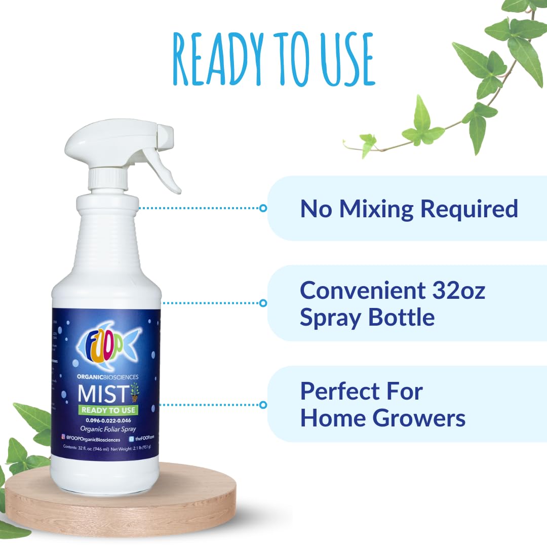 FOOP Mist delivers nutrients to foliage for healthier leaves