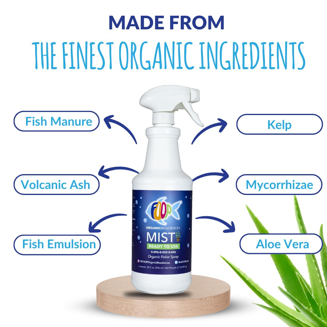 FOOP Mist OMRI-certified product supports organic gardening