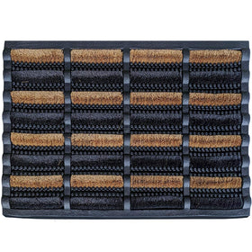 FOOTMATTERS Ninamar mud scrubber tray with coir bristles cleans dirt efficiently