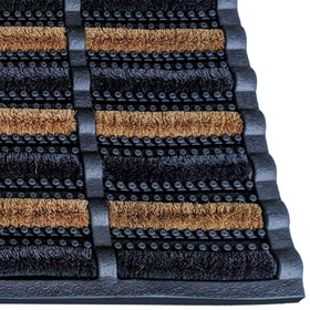 FOOTMATTERS Ninamar tray base features rubber to trap debris and protect floors