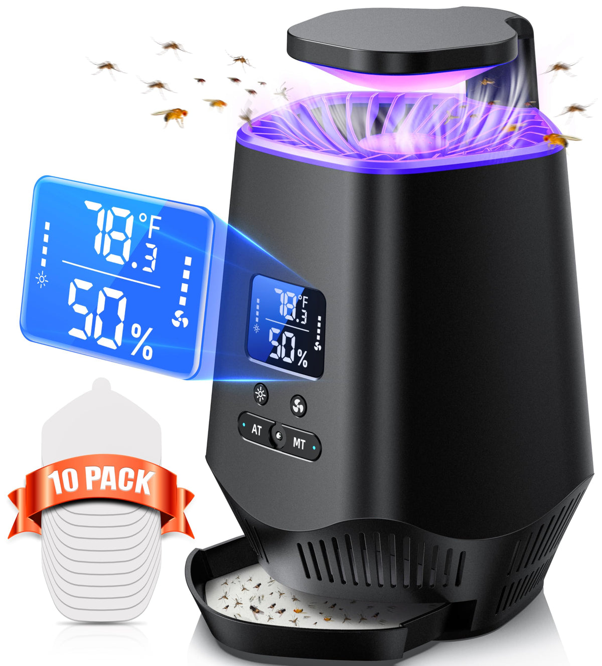 Fooxem fruit fly trap indoors captures pests safely for a cleaner kitchen