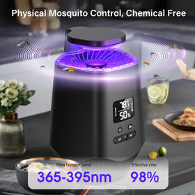 Fooxem indoor bug zapper fan delivers quiet operation and effective trapping