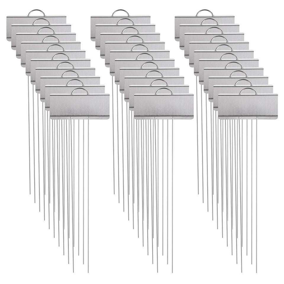 Foraineam stainless-steel garden marker with 11-1/2 inch height for durable outdoor labeling.