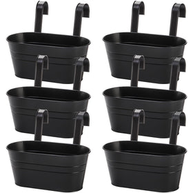 Foraineam versatile 6-pack decorates porches and fences with live or faux plants.