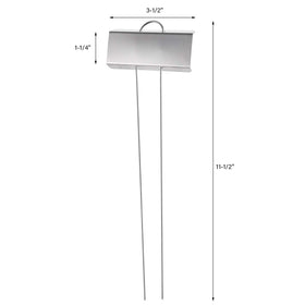 Foraineam weatherproof plant label featuring a large area for clear notes.