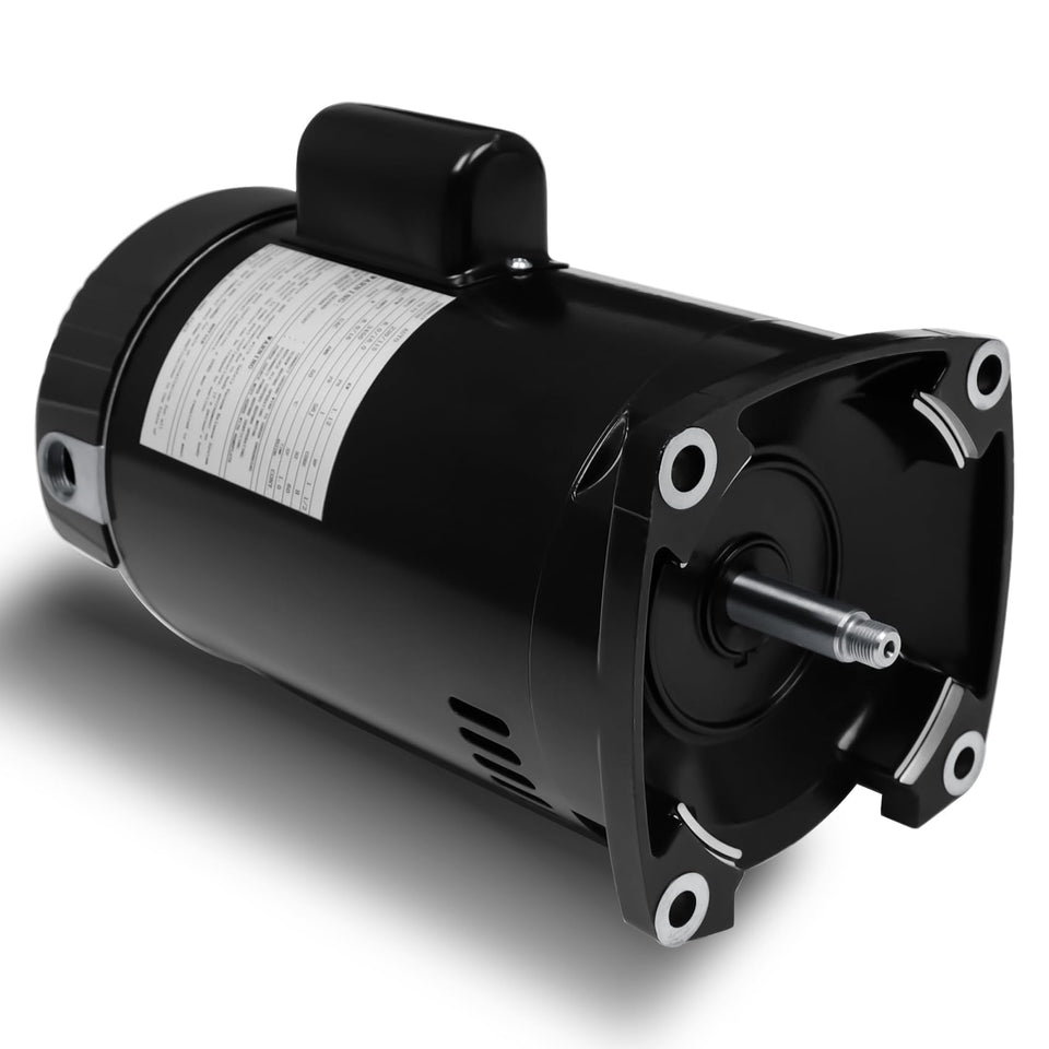 FOREBEN 1.5 HP pool pump motor front view, ready for direct replacement.