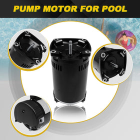 FOREBEN 1.5 HP motor label, shows compatible part numbers.