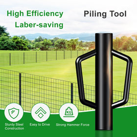 FOREHOGAR 12 lb post pounder powering quick fence installation