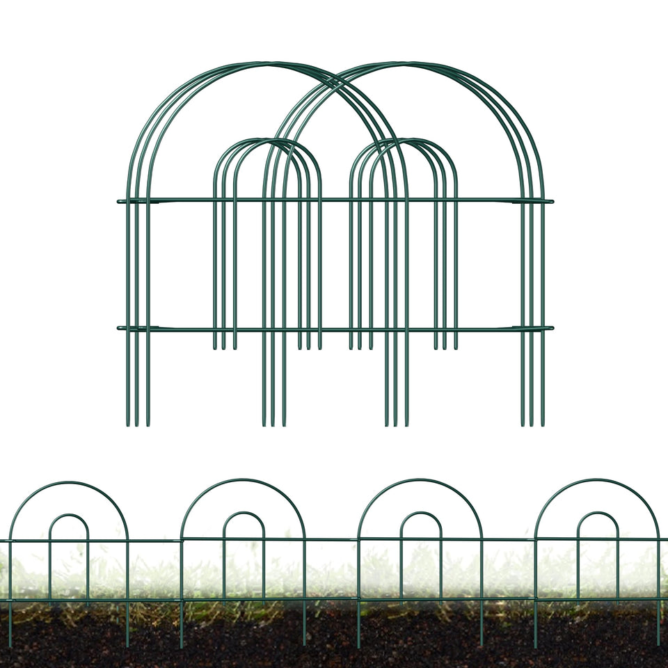 FOREHOGAR decorative garden fence 18in height defines borders and protects plants.