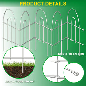 FOREHOGAR easy-install border fence requires no digging or tools for quick setup.