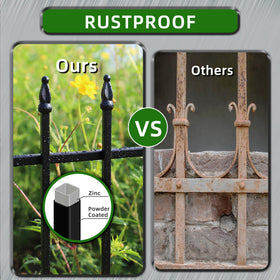 FOREHOGAR easy-install stakes slide through panel loops for quick setup.