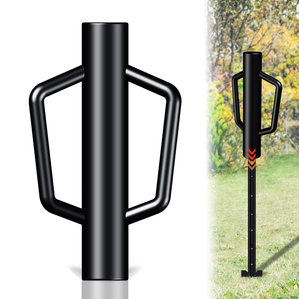 FOREHOGAR fence post driver handle showing ergonomic grip for easy use