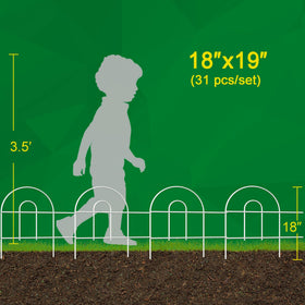 FOREHOGAR foldable border fence stores flat for easy reinstallation in new beds.
