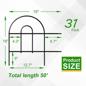 FOREHOGAR foldable border fence for gardens is easy to store and reuse.