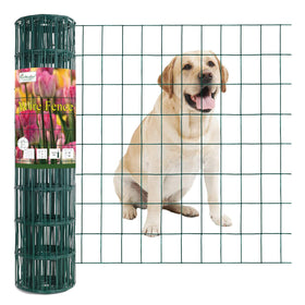 FOREHOGAR green vinyl-coated welded wire fence roll for garden borders