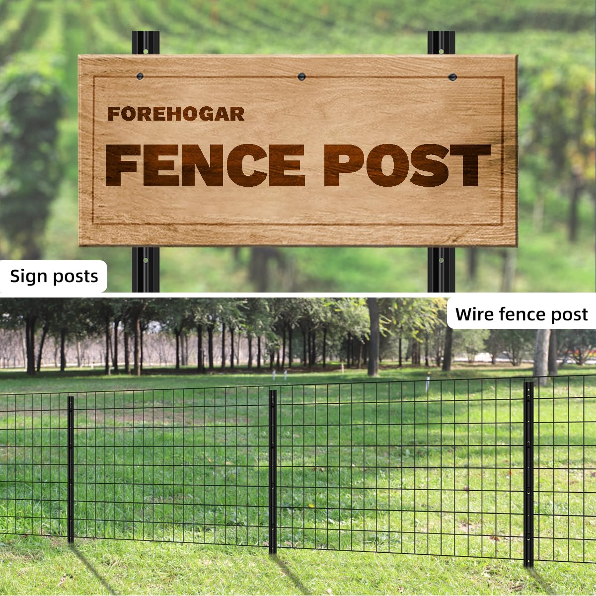 FOREHOGAR versatile post uses in garden borders and signs