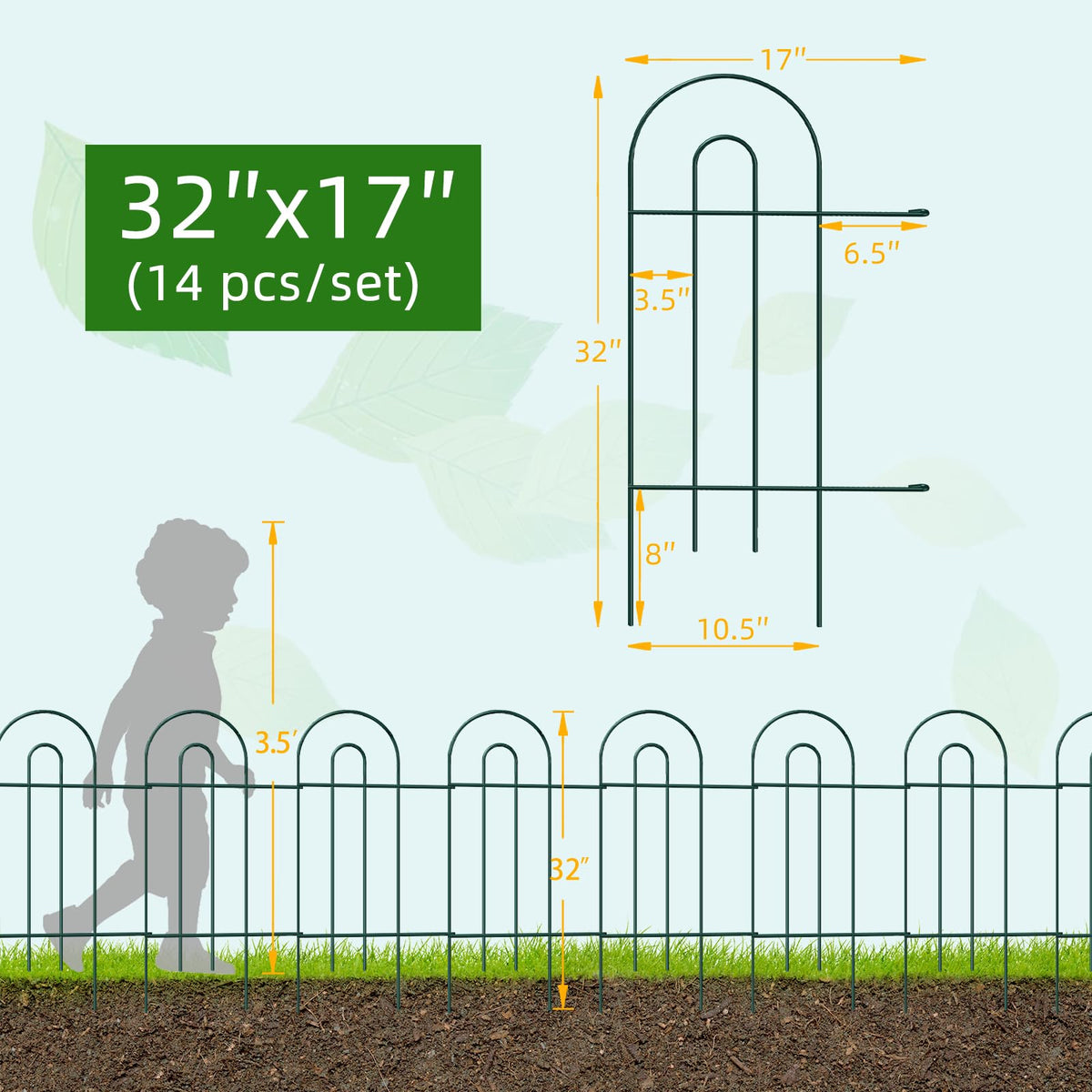 FOREHOGAR outdoor green fence panel blends with garden aesthetics.