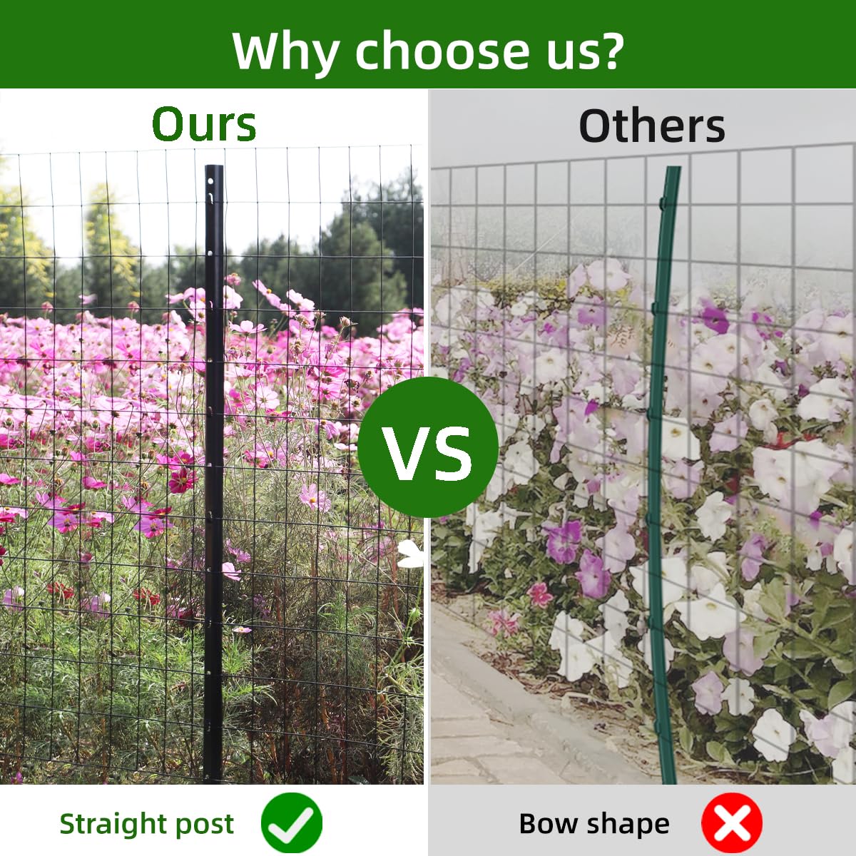 FOREHOGAR powder-coated post outdoors with a sleek, weather-resistant finish.