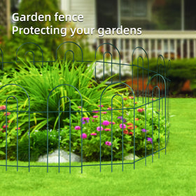 FOREHOGAR sturdy arch design fence boosts yard charm and durability.