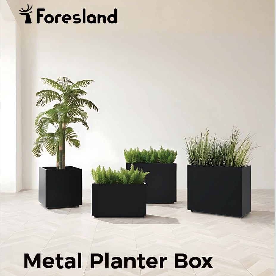 Foresland large planter layout offering space for mixed plantings.