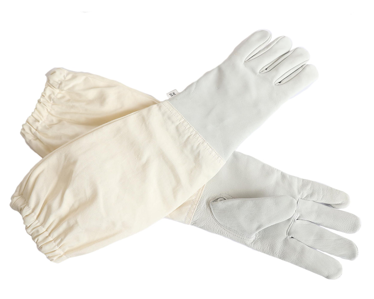 Forest Beekeeping Supply heat-resistant leather gloves for handling tools and smokers safely.