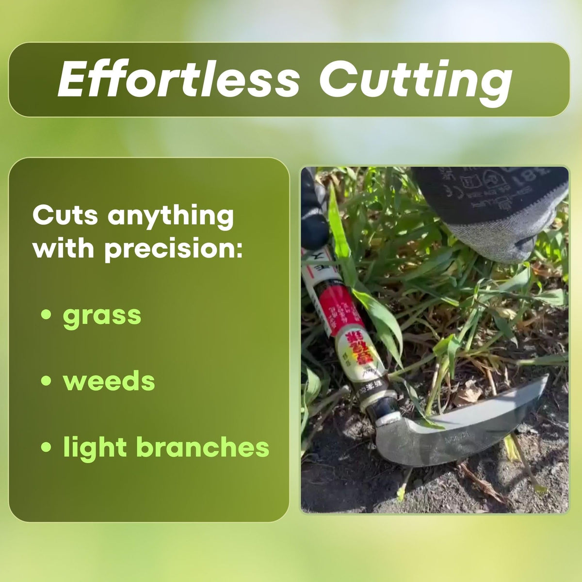 Forest Originals Hounen Miyawaki Kama ultra-light design reduces wrist fatigue.