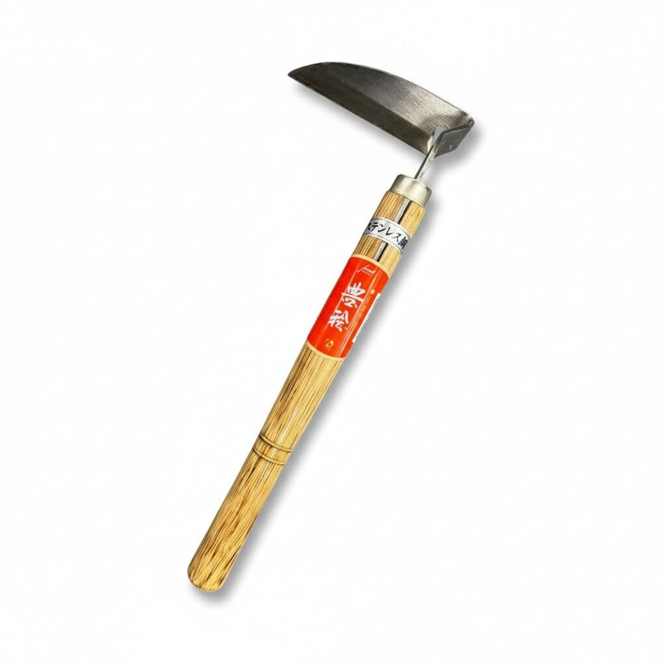 Forest Originals Hounen Miyawaki Nejiri Kama Weeder curved blade for precise weed slicing in beds