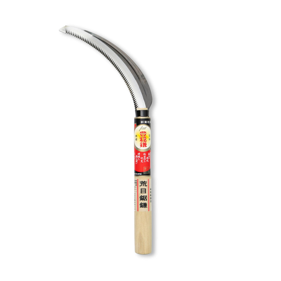 Forest Originals Hounen Miyawaki sickle with curved edge for aggressive weed cutting in beds