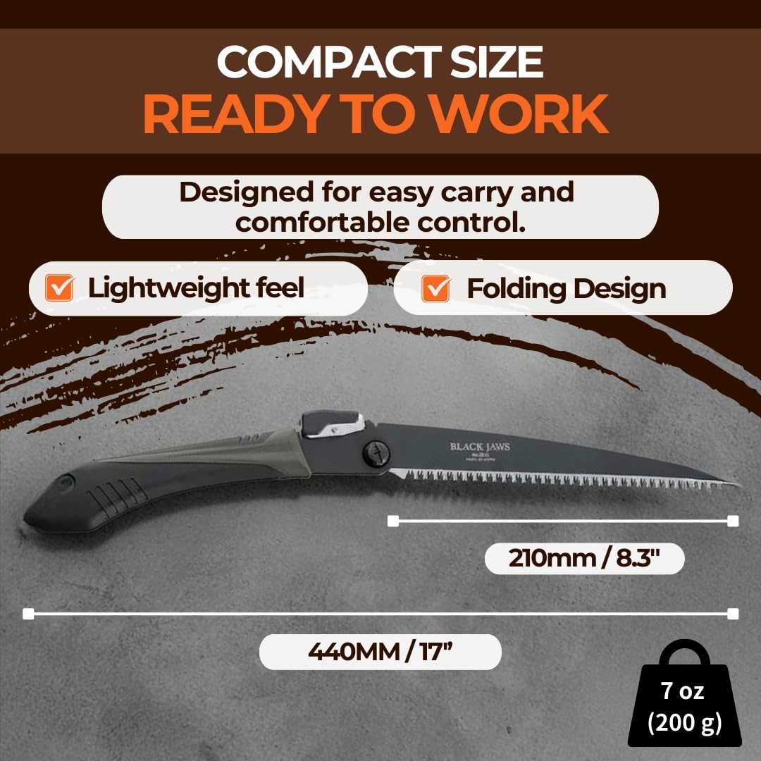 Forest Originals Saboten folding compact design fits pockets and tool bags.