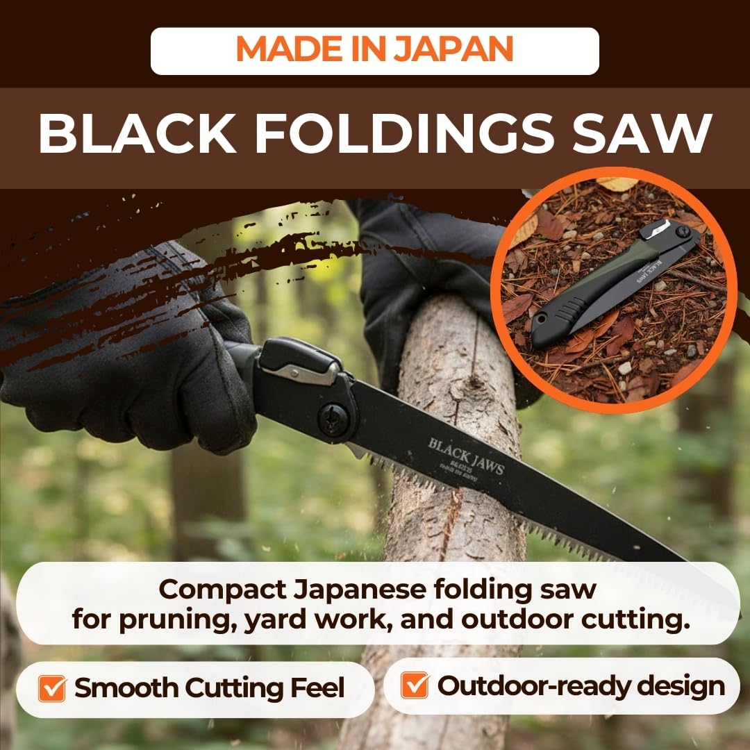 Forest Originals Saboten pull-cut design enables stable, controlled pruning strokes.