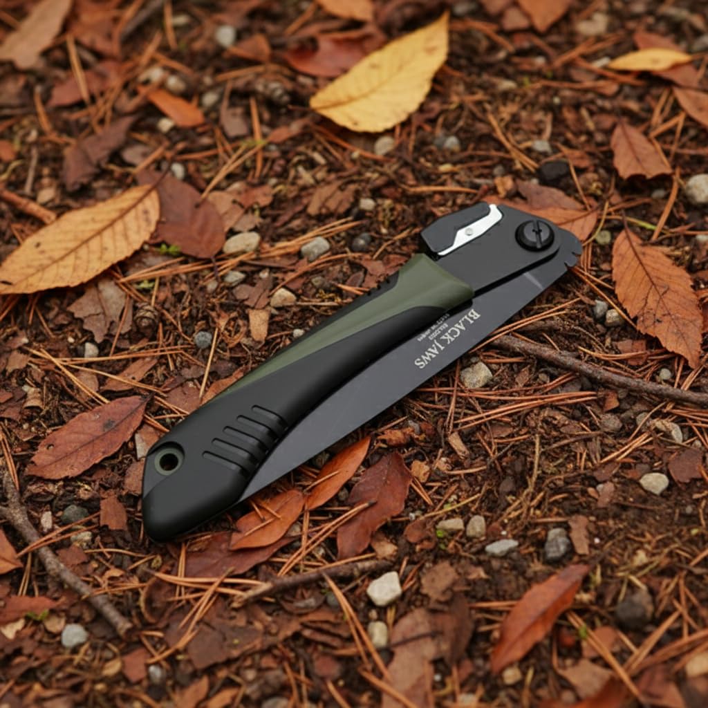 Forest Originals Saboten sleek black finish complements outdoor gear aesthetics.