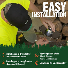 FORESTER 20-teeth chainsaw teeth deliver efficient cuts through saplings and small trees.