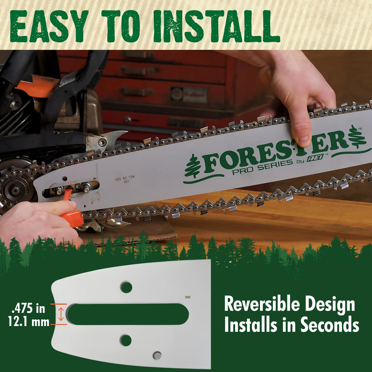 FORESTER D025 mount compatibility fits a broad range of STIHL models.