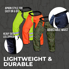 FORESTER heavy-duty leg zippers enable easy on-and-off