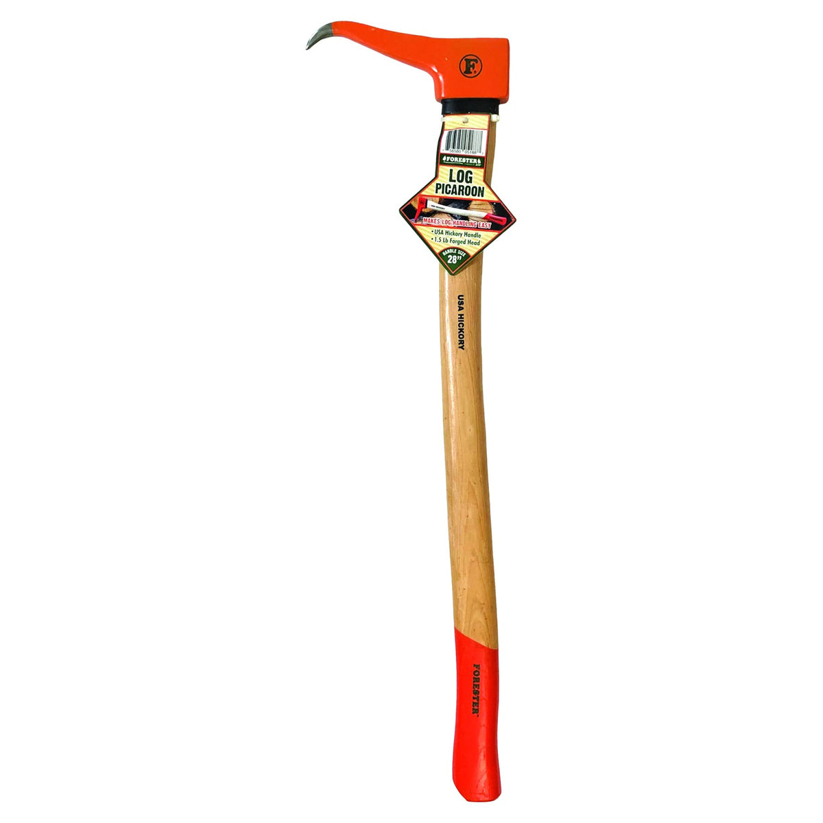 FORESTER Pickaroon 28in angled-head in action for secure log pickup