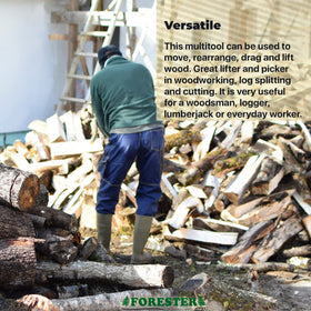 FORESTER log lifter in use to move pulpwood efficiently