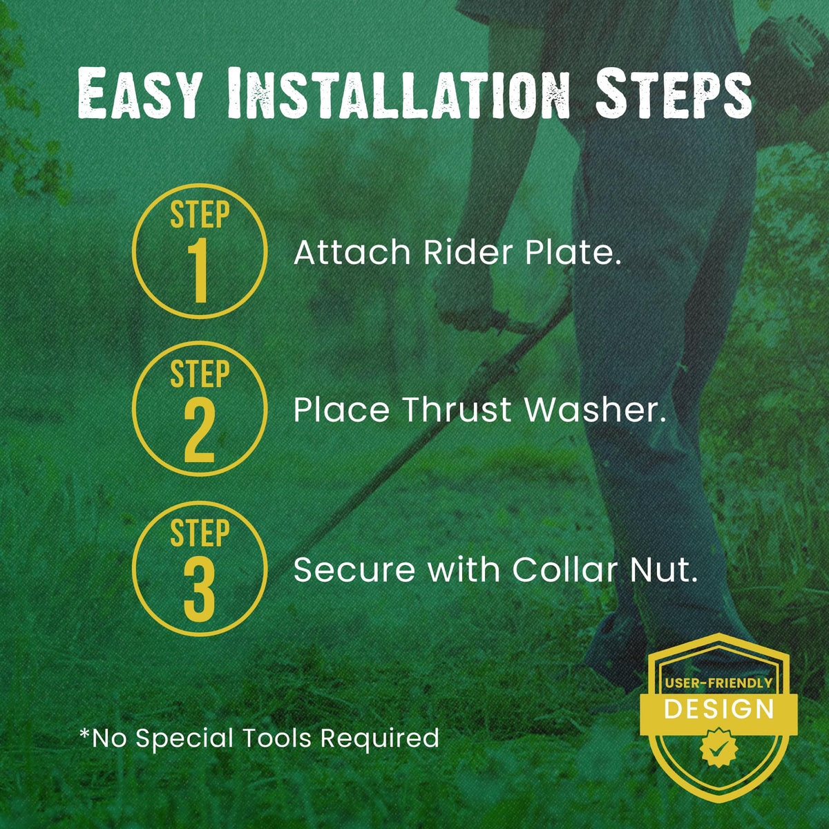 FORESTER brush head shows robust construction for durability.