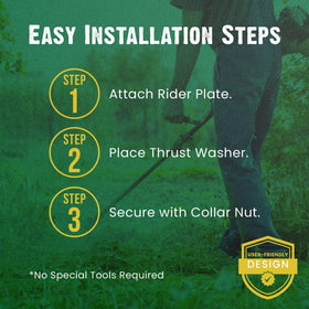 FORESTER brush head shows robust construction for durability.