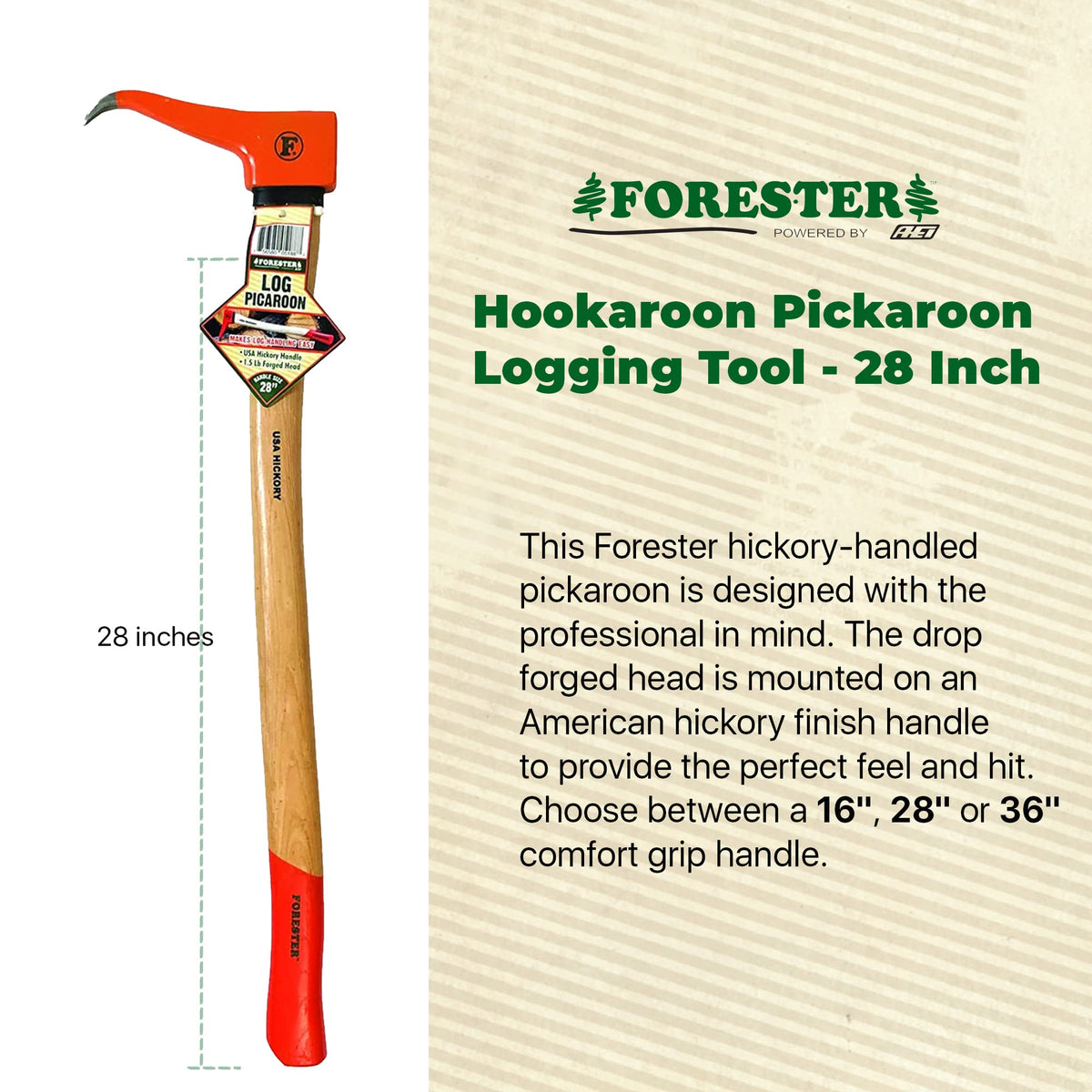 FORESTER yard cleanup with pickaroon for quick, safe wood handling