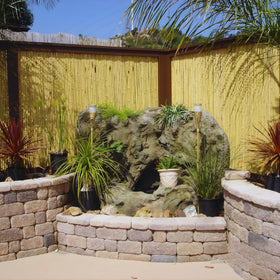 FOREVER BAMBOO Backyard X-Scapes panel outdoor decor on fence, boosts curb appeal.