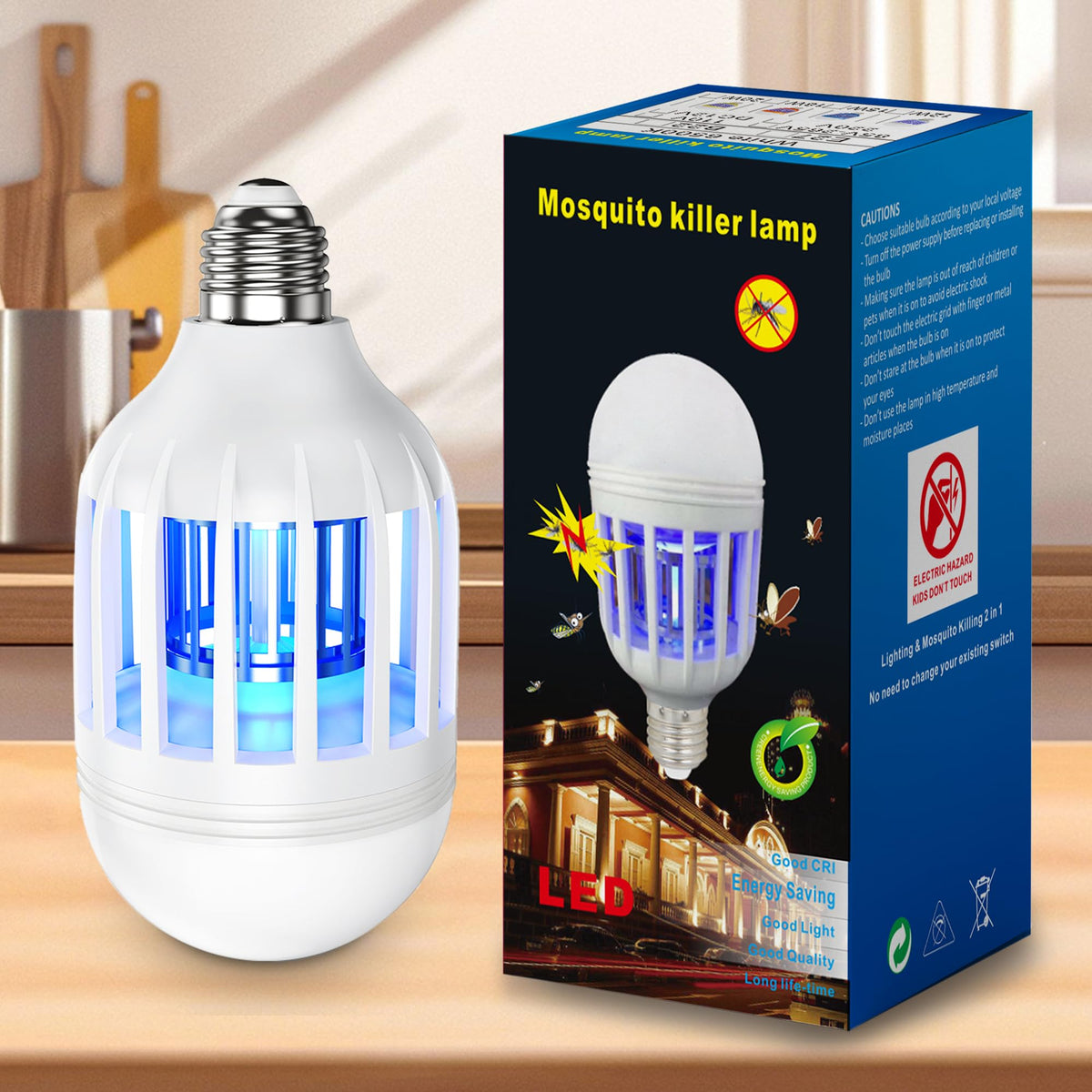 Forhimn bug zapper bulb two-tone design for easy cleaning