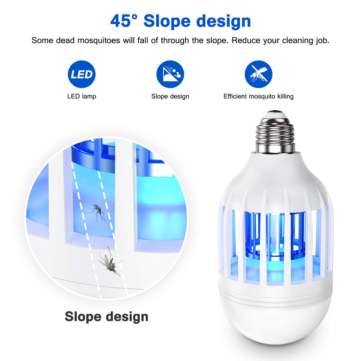 Forhimn bug zapper bulb ideal for kitchen use without sprays